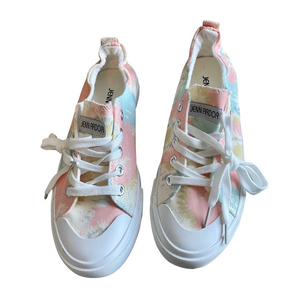 JENN ARDOR Womens Canvas Shoes Low Top Slip-On Classic Comfort Fashion Flat Shoe